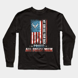 Air Force USAF Women's Proud Mom T-Shirt US Air Force Mom Long Sleeve T-Shirt